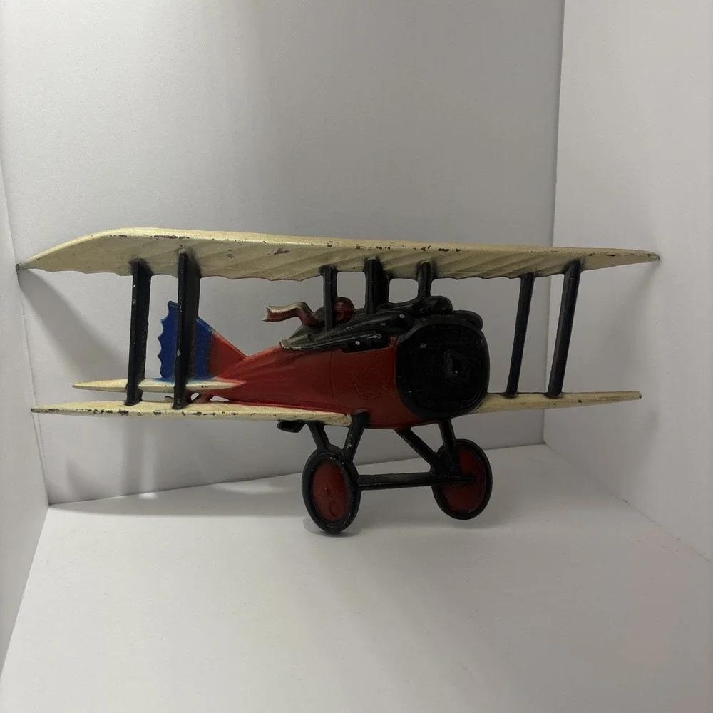 1975 HOMCO USA Airplane Cast‎ Metal Wall Art Decor Bi-plane Aviation 1232-BX-C